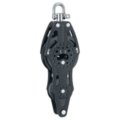 Harken 75mm Carbo vioolblok met ratel en hondsvot HK2695