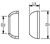 BW6262 Cup for Stemball Terminal drawing