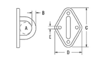 RF415 Pad Eye drawing