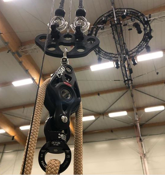 Touwen voor circus rigging - Foto: Noe Robert